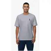 Norrøna /29 Cotton Activity Embroidery T-Shirt M Grey Melange - L