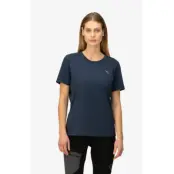 Norrøna /29 Cotton Activity Embroidery T-Shirt W Indigo Night - XS