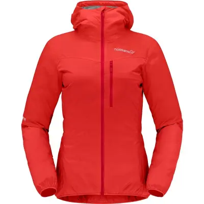 Norrøna Falketind Aero60 Hood W´s Arednalin Red - XS