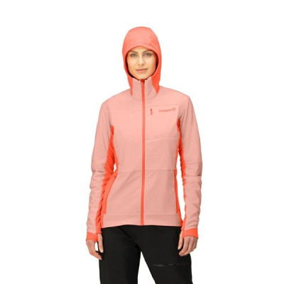 Norrøna Falketind Alpha90 Insulated Zip Hood W's Orange Alert/Peach Amber