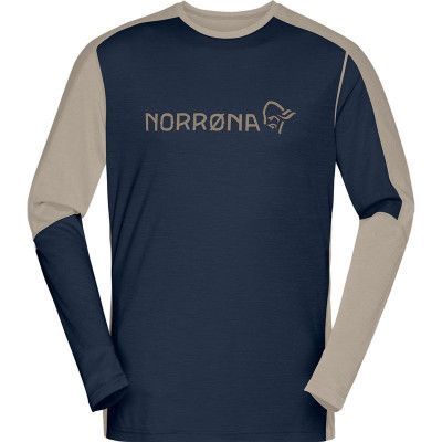 Norrøna Falketind EqualiserMerino Round Neck M'S Indigo Night/Pure Cashmere