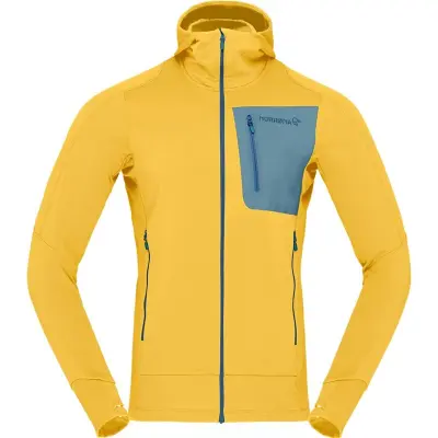 Norrøna Falketind Power Grid Hood M's Calendula - XL
