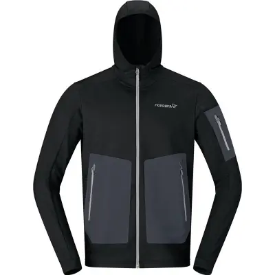 Norrøna Falketind Warm2 Stretch Hood M's Caviar Black - M