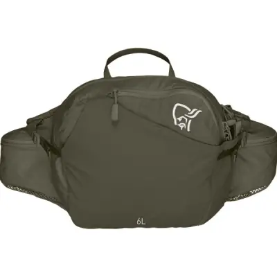 Norrøna Femund Econyl70 6L Hip Pack Olive Night - NoSize