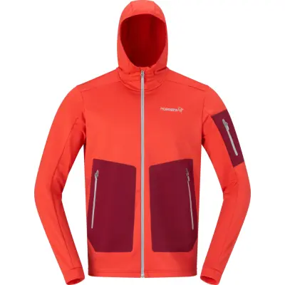 Norrøna Men's Falketind Warm Stretch Hood Arednalin Red