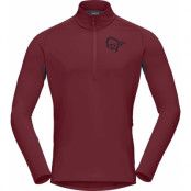 Norrøna Men's Fjørå Equaliser Long Sleeve Zip Top Tawny Port