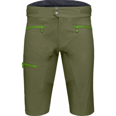 Norrøna Men's Fjørå flex1 Mid Weight Shorts  Olive Night/Norrona Green
