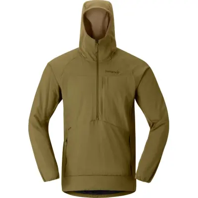 Norrøna Men's Møre Octa Zip Hood  Dark Olive
