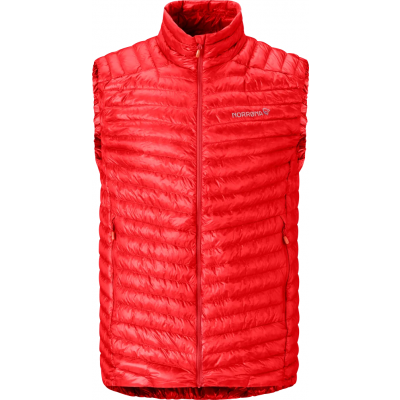 Norrøna Men's Trollveggen Superlight Down Vest Arednalin Red