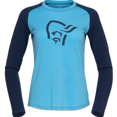 Norrøna Pureull Long Sleeve W's Aquarius/Indigo Night