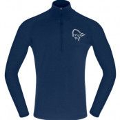 Norrøna Pureull Zip Neck M's Indigo Night