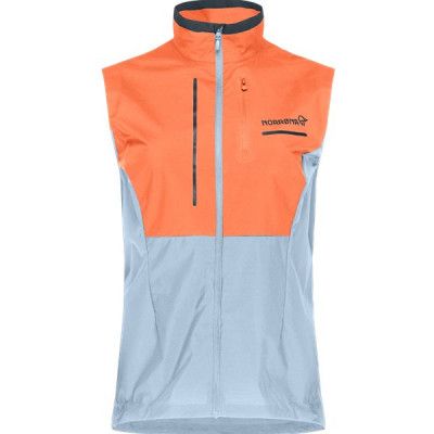 Norrøna Senja Aero90 Vest W's Flamingo/Blue Fog