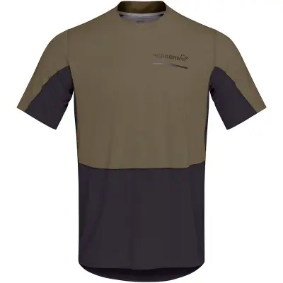 Norrøna Senja Equaliser Lightweight T-Shirt M's Olive Night - S