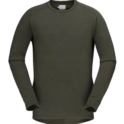 Norrøna Skibotn Crew Neck M's Olive Night - S