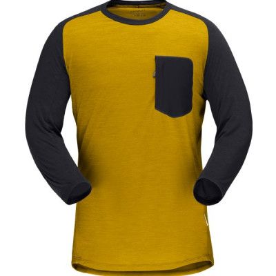 Norrøna Skibotn Wool 3/4 T-Shirt M's Golden Palm