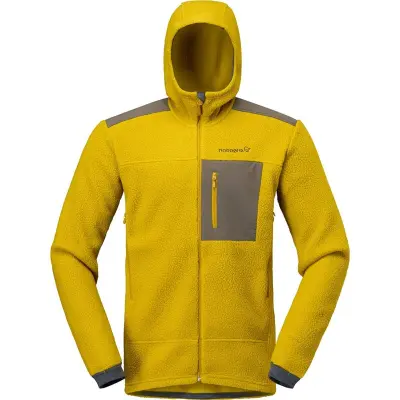 Norrøna Trollveggen Warm3 Zip Hood Golden Palm - M