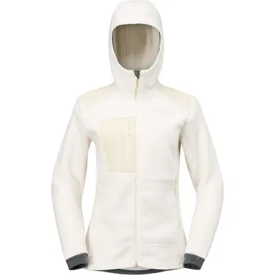 Norrøna trollveggen warm3 Zip Hood W's Whisper White - L