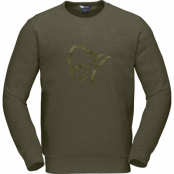 Norrøna Unisex Femund Warm2 Crew Neck Olive Night