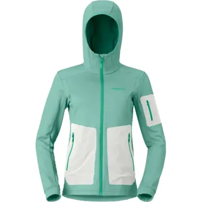 Norrøna Women's Falketind Warm Stretch Hood Malachite Green