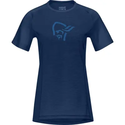 Norrøna Women's Fjørå Wool T-Shirt Indigo Night/infinity