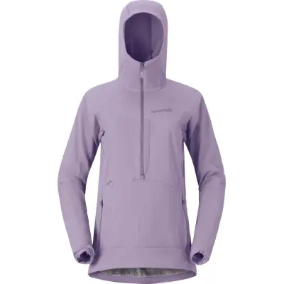 Norrøna Women's Møre Octa Zip Hood  Purple Sage