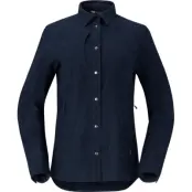 Norrøna Women's Tamok Wool Plain Shirt Indigo Night Melange