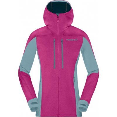 Norrøna Women's Trollveggen Powerstretch Pro Zip Hood Festival Fuchsia