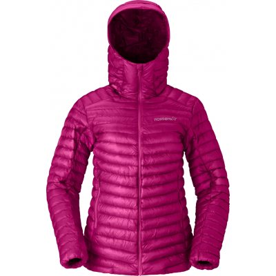Norrøna Women's Trollveggen Superlight Down Hood Festival Fuchsia