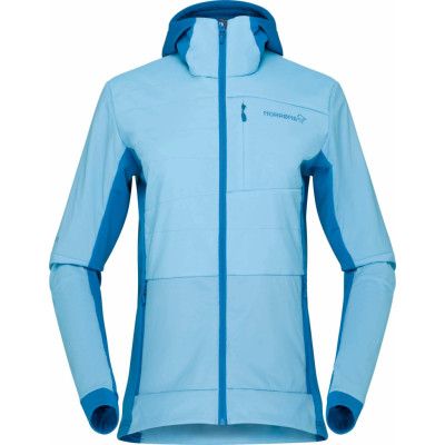 Norrøna Women's Falketind Alpha90 Insulated Zip Hood Aquarius/Mykonos Blue