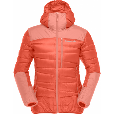Norrøna Women's Falketind Down750 Hood Orange Alert/Peach Amber