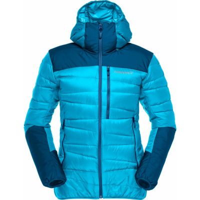 Norrøna Women's Falketind Down750 Hood Aquarius/Mykonos Blue