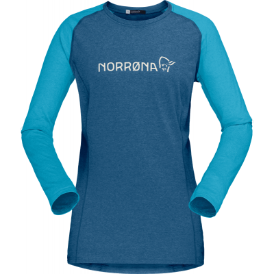 Norrøna Women's Fjørå Equaliser Lightweight Long Sleeve Mykonos Blue/Aquarius