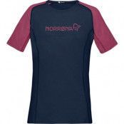 Norrøna Women's Fjørå equaliser lightweight T-Shirt Violet Quartz/Indigo Night