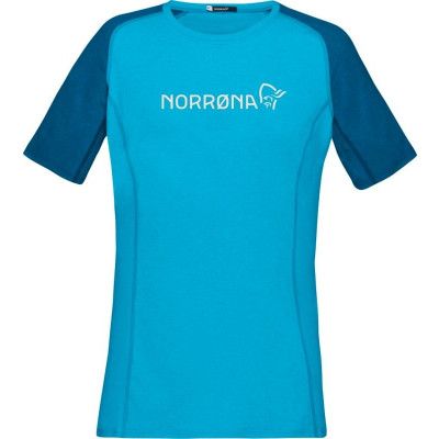 Norrøna Women's Fjørå Equaliser Lightweight T-Shirt Mykonos Blue/Aquarius