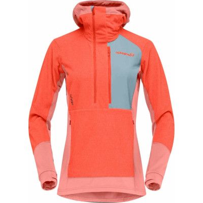 Norrøna Women's Lofoten Thermal Pro Hood Orange Alert/Peach Amber
