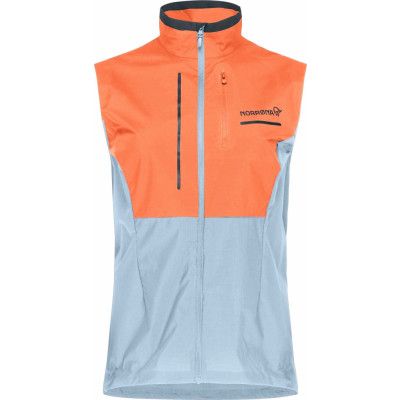 Norrøna Women's Senja Aero90 Vest  Flamingo/Blue Fog