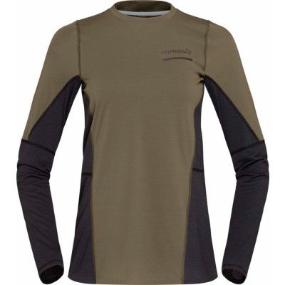 Norrøna Women's Senja Equaliser Lightweight Long Sleeve  Olive Night