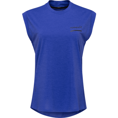 Norrøna Women's Senja Equaliser Sleeveless T-Shirt Royal Blue