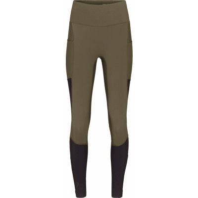 Norrøna Women's Senja Equaliser Stretch Tights Olive Night/Caviar