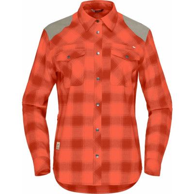 Women's Svalbard Flannel Shirt  Orange Alert/Rooibos Tea