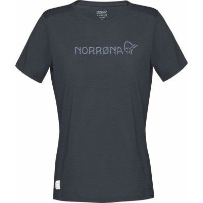 Norrøna Women's Svalbard Wool T- Shirt Indigo Night/Blue Fog