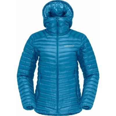 Norrøna Women's Trollveggen Superlight Down850 Hood Hawaiian Surf
