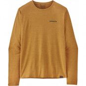Patagonia M's L/S Cap Cool Daily Graphic Shirt - Waters Boardshort Logo: Pufferfish Gold X-Dye