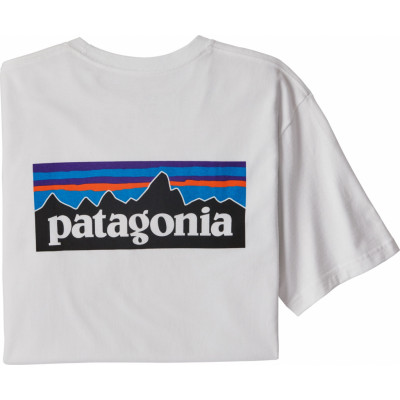 Patagonia Men's P-6 Logo Responsibili-Tee White