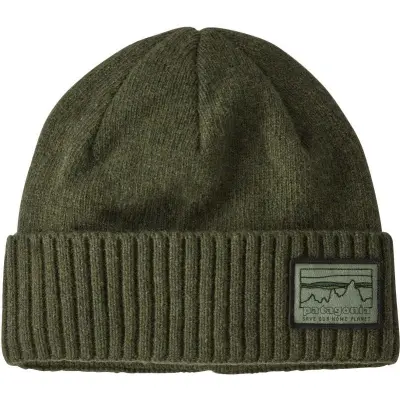 Patagonia Brodeo Beanie 73 Industrial Green Skyline