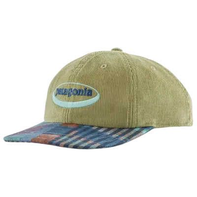 Patagonia Corduroy Cap 95 Oval Logo: Gmtr Green