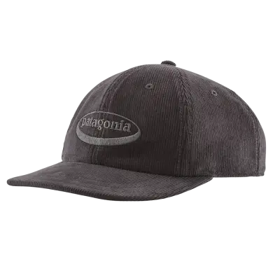 Patagonia Corduroy Cap 95 Oval Logo: Ink Black