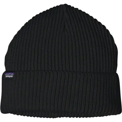 Patagonia Fishermans Rolled Beanie Black Black NoSize