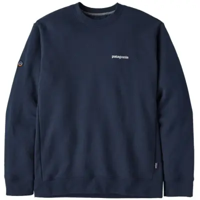 Patagonia Fitz Roy Icon Uprisal Crew Sweatshirt Unisex New Navy