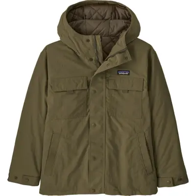 Patagonia Kids' Insulated Outdoor Everyday Jacket Basin Green